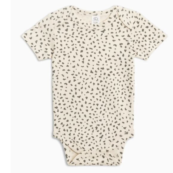 Colored Organics, Short Sleeve Bodysuit, Pewter Cheetah, 6-12 mths - NWT - Picture 1 of 1